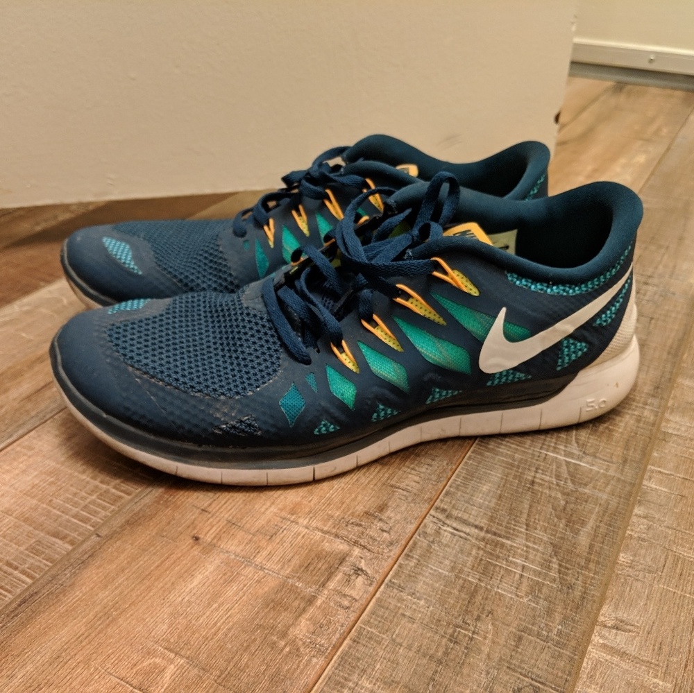 Nike Free 5.0 642198-301 running shoes sz US 10.5